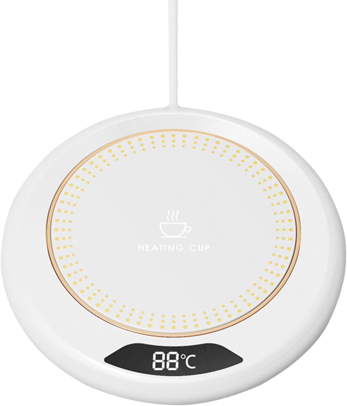 Coffee Warmer for Desk Mug Warmer, Cup Warmer with 8H Automatic Shut Off, Coffee Cup Warmer Keep Coffee, Beverage, Milk, Tea and Hot Chocolate Warm (White)