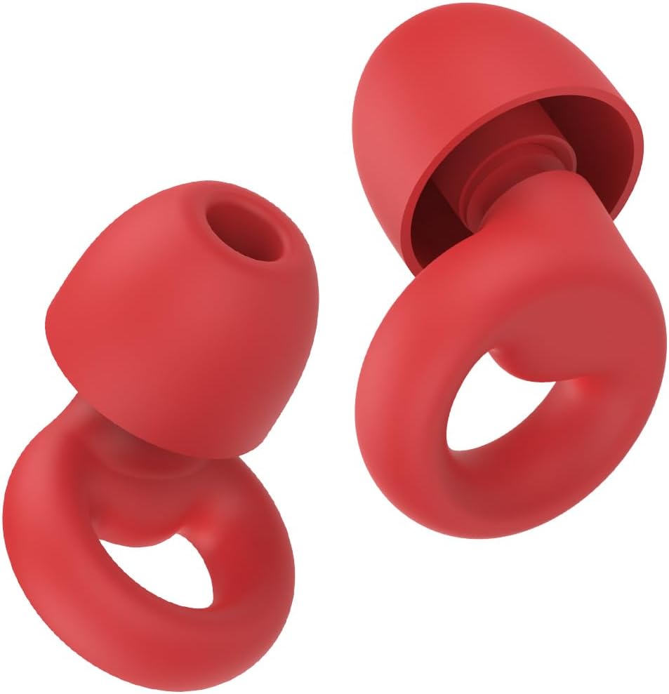 Ear Plugs for Sleeping Noise Cancelling, Reusable 35-46dB Noise Reduction Earplugs with 7 Silicone Ear Tips & Carry Case, Comfortable Hearing Protection for Sleep, Work, Study, Travel & Concerts White