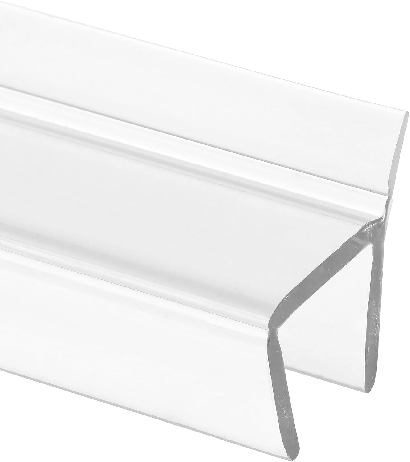 Prime-Line M 6262 Frameless Shower Door Bottom Seal for 1/4 in. Thick Glass Doors, Single Flap, 36 in., Clear Vinyl (Single Pack)
