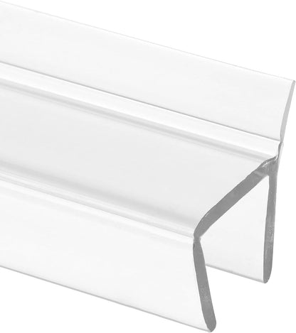 Prime-Line M 6262 Frameless Shower Door Bottom Seal for 1/4 in. Thick Glass Doors, Single Flap, 36 in., Clear Vinyl (Single Pack)