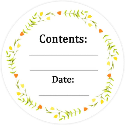 Dissolvable Canning Labels for Mason Jars,1.5 Inch Dissolvable Food Stickers Removable Freezer Food Date Labels for Food Containers(Pack-200)