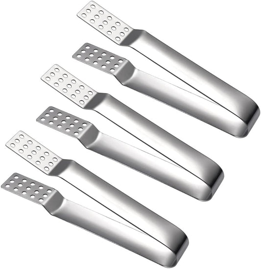 3 PCS Tea Bag Squeezer Stainless Steel Tea Bag Tongs Tea Bag Strainer Clip for Loose Tea Loose Leaf Gripping Ice Cube, Tea Bag Sugar
