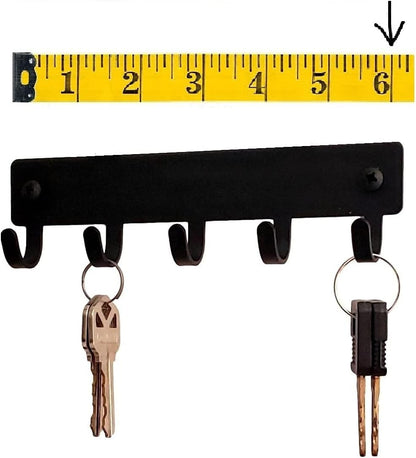 Walking Paws Key Rack Dog Leash Organizer - Large 9 inch | Made in USA. 5 Hooks. Wall Mounted