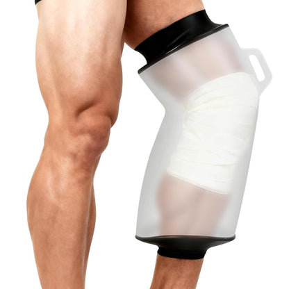 Adult Waterproof Foot Cast Cover, Reusable Watertight Ankle Cast Protector | Durable & Watertight Shower Boot, Reusable Shower Bag for Leg, Soft Comfortable Shower Bag for Post-Surgery Foot Ankle Injury
