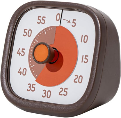 Visual Timer for Kids - 60 Minute Visual Kids Timer for Classroom Home Office, Countdown Timer for Cooking Teaching Working Meeting (Orange)
