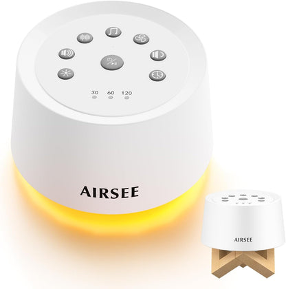 AIRSEE White Noise Sound Machine for Baby Adults, Home Office Travel