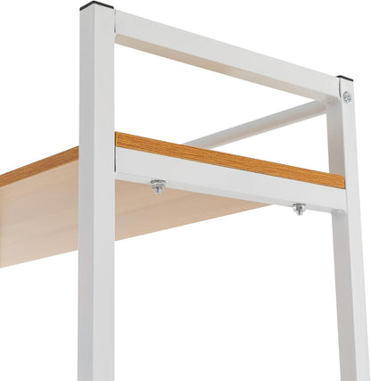 3-Tier Laundry Room Storage Shelf,Over Washer and Dryer Shelves,Floor Standing Washing Machine Storage Rack,White,Marbling