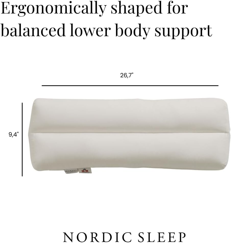 Fossflakes Knee & Ankle Leg Pillow for Side Sleepers, Firm Support