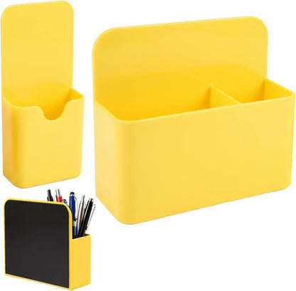 Magnetic Pen Holder, 2 Pack Magnetic Dry Erase Marker Holder, Black Strong Magnetic Marker Holder Pen Pencil Organizer for Whiteboard, Refrigerator, Office, Locker Accessories, Classroom Must Haves