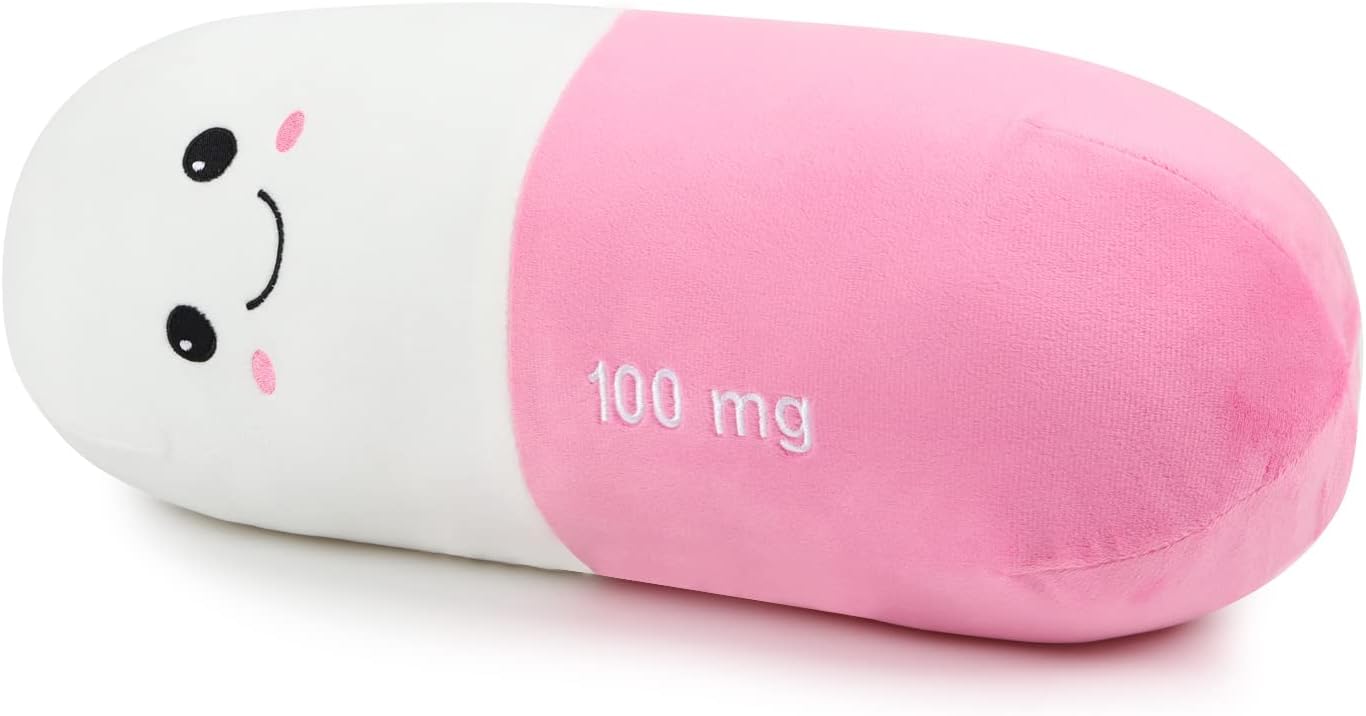 Cervical Neck Roll Pill Pillow, Cylinder Bolster Chill Pillows with Washable Cover, Round Neck Pillows Support for Bed Sleeping, Designed for Head, Neck, Lumbar, Legs Back and Yoga (Grey, M)