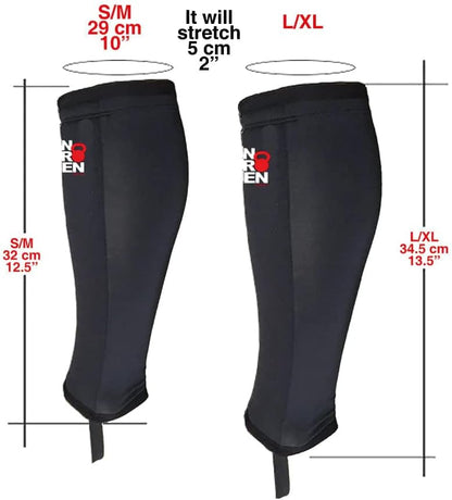 Unbrokenshop.com Cross Fit Shin Guard Calf Compression Sleeve, Weightlifting, Deadlift, Rope Climb, Box Jumps for Men Women, One Sleeve (Black)
