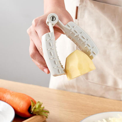 Cabilock 2pcs Finger Guard Mandolin Guard Vegetables Fruit Cutting Finger Protector Kitchen Tool Mandolin Slicer Grater Guard Food Safety Holder for Chopping Grating (Grey)