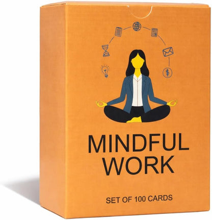 100 Mindful Work Cards – Mindfulness & Self‑Care Prompts for Professionals | Desk & Travel Deck for Stress Relief, Focus, Motivation & Well‑Being