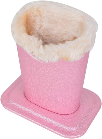 Baitaihem Pack of 2 Plush Lined Eyeglasses Holder Stand Protective Glasses Case For Desks Or Nightstands