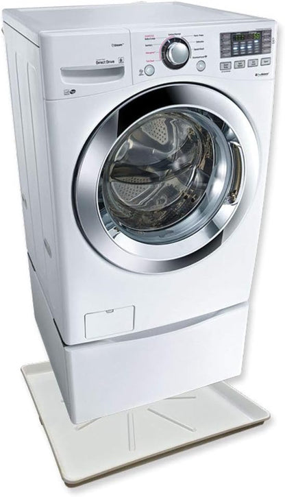 Eastman Washing Machine Drain Pan, 30 Inch x 32 Inch OD, Plastic Tray, White, 52525