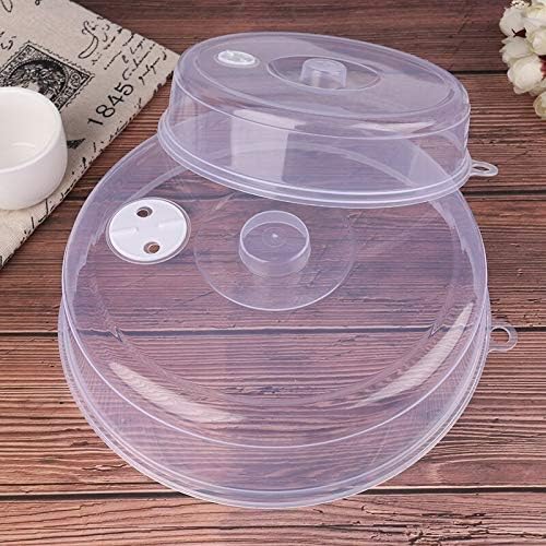 5 Pack Microwave Plate Covers with Adjustable Steam Vents - Microwave Splatter Covers - Mixed Sizes for Large & Small Food Plates Bowls BPA Free