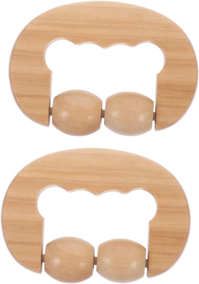 FOMIYES Wooden Foot Roller Tool for Relaxation Portable Massage Device for Face Neck Shoulder Foot Back for Home Travel Use