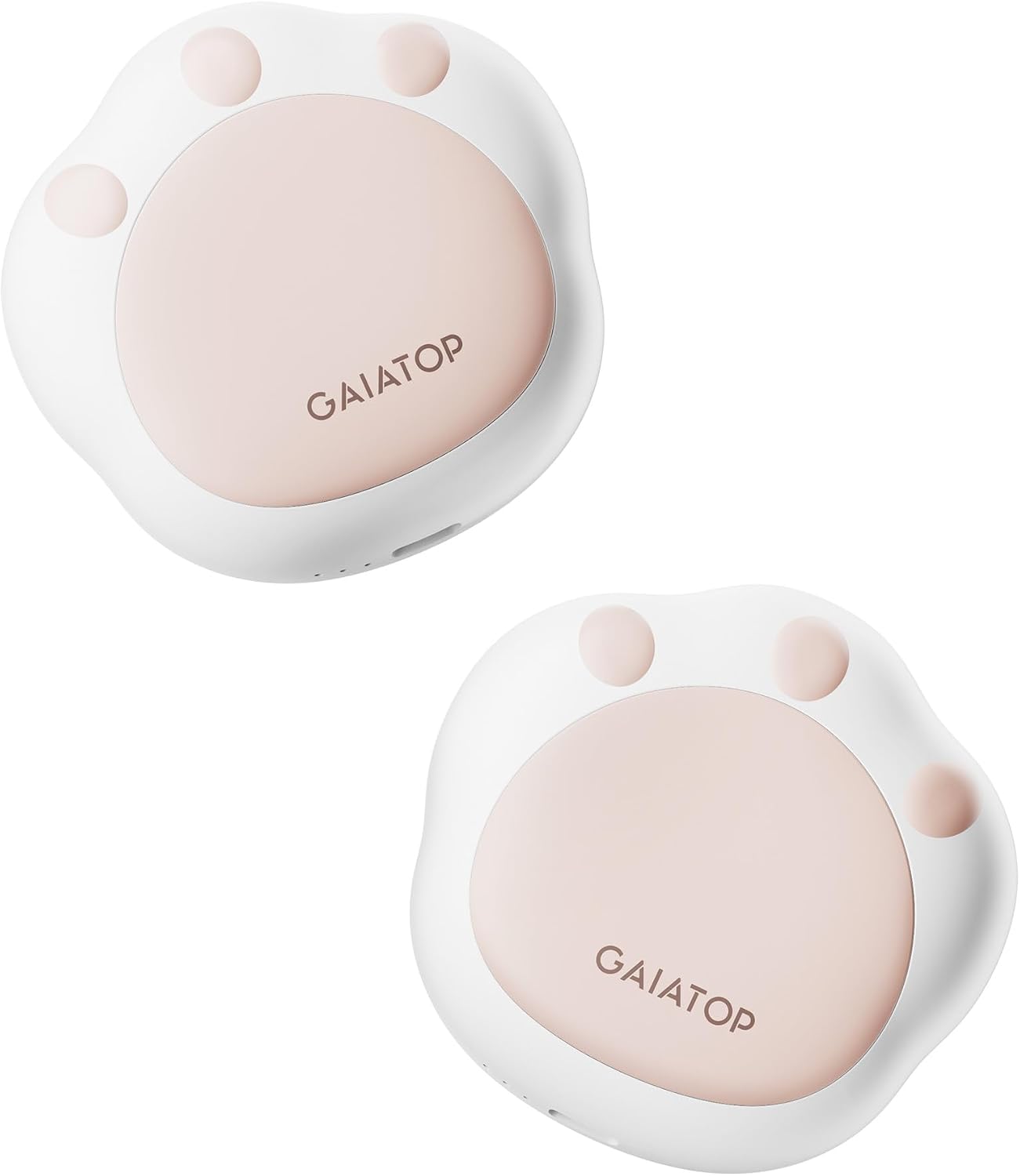 Gaiatop Hand Warmers Rechargeable, 2 Pack Pocket Warmer Cute Cat Paw | Magnetic, 3 Levels, Reusable Portable Electric Heater, Travel Essentials, Stocking Stuffers, Gifts for Women, Men, Cat Lover