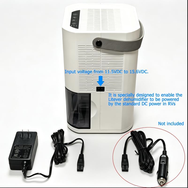 Dehumidifier Dual Core Small Quiet for Bathroom RV Bedroom | Portable, Auto Shut OFF, 57OZ Water Tank. Delay-Off Timer and Ambient Light. Perfect for Small Basement RV Camper Closet