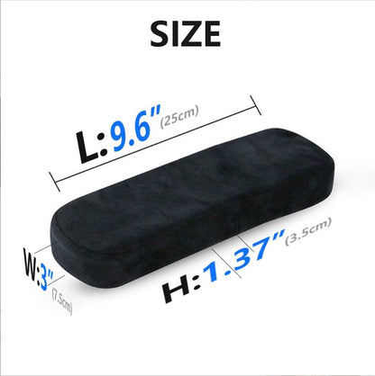 Arm Cushions for Office Chairs Office Chair Armrest Pads, Memory Foam Arm Cushions for Office & Computer Chairs, Soft Elbow Support Arm Rest Covers for Desk Chair, (1 Pair Black)