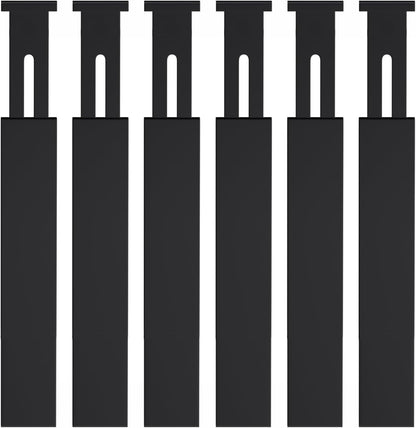 Bamboo Drawer Dividers, Adjustable Drawer Organizers, Fits 12.6–16" Drawers | 2.5" High, 4 Pack Expandable Drawer Separators for Kitchen, Nursery, Dressers & Office Storage, Natural