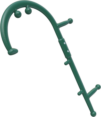 Back and Neck Massager - Blue | for Trigger Point Fibromyalgia Pain Relief and Self Massage Hook Cane Therapy