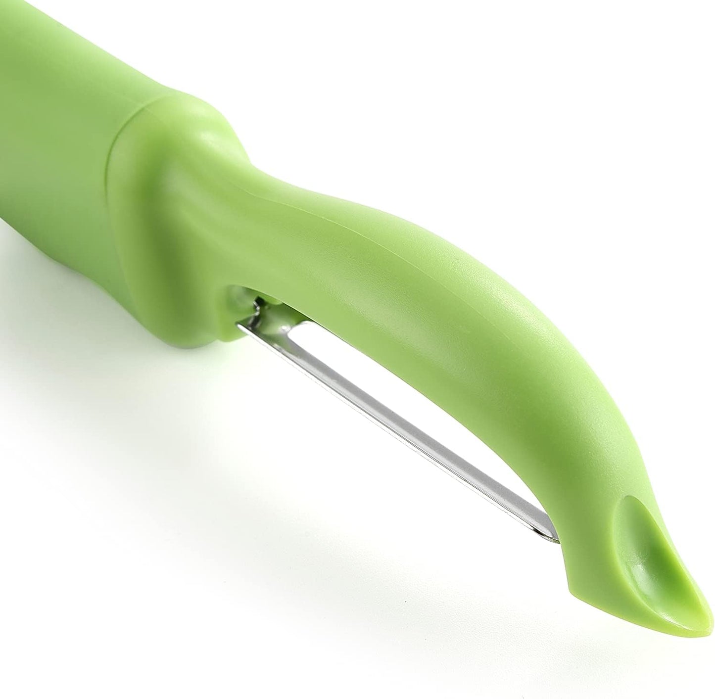 Spring Chef Swivel Potato Peeler for Kitchen w/ Soft Grip Handle, Mango | Premium Vegetable Peeler w/ Sharp Stainless Steel Blades, Multifunctional Food Peeler for Apple, Carrot, Cucumber, Fruit