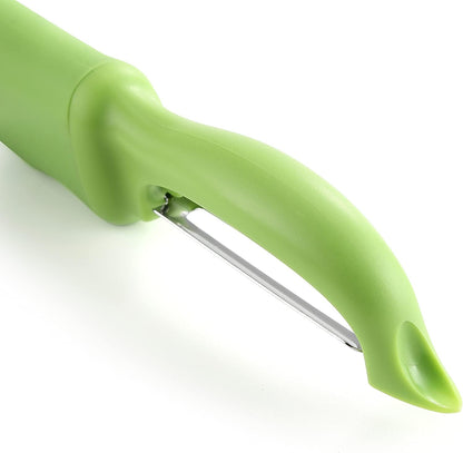Spring Chef Swivel Potato Peeler for Kitchen w/ Soft Grip Handle, Mango | Premium Vegetable Peeler w/ Sharp Stainless Steel Blades, Multifunctional Food Peeler for Apple, Carrot, Cucumber, Fruit