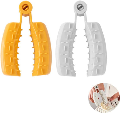 2 Pack Finger Guards Knuckle Protector Non-Slip Clips Handle Grip Safety Hand Guard for Mandoline Slicers Cheese Grater Handheld Chopping Grating Cutting Slicing Fruits Vegetables Veggies