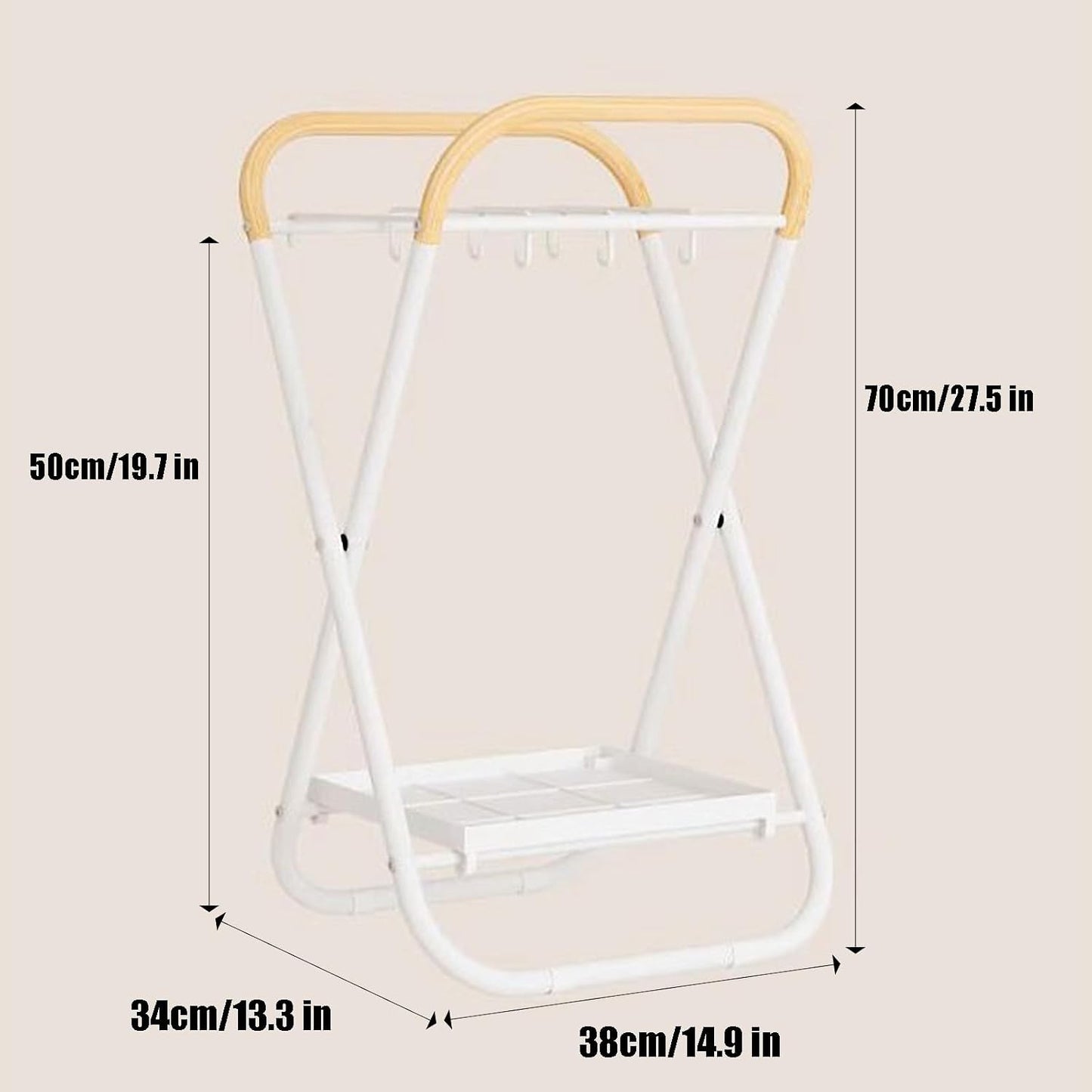 Entryway Umbrella Stand Umbrella Holder Indoor Umbrella Storage with Drip Trays Metal