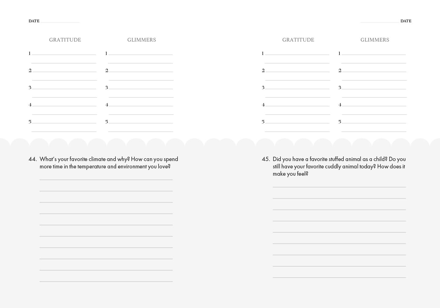 The Gratitude and Glimmers Journal: The 5 Minute Nighttime Journal (Daily Reflection Journal, Self-Care & Wellness)