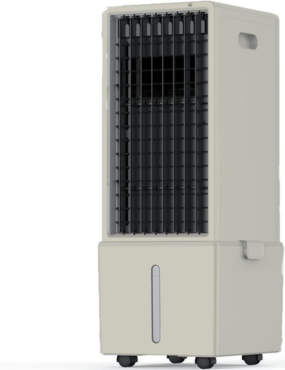 Portable Air Conditioners 4 Modes&3 Speeds,4 Ice Packs, Waterless Alert System, 12H Timer, Remote,1 Gal Detachable Water Tank, 70°Oscillation Windowless Evaporative Air Cooler for Room Office