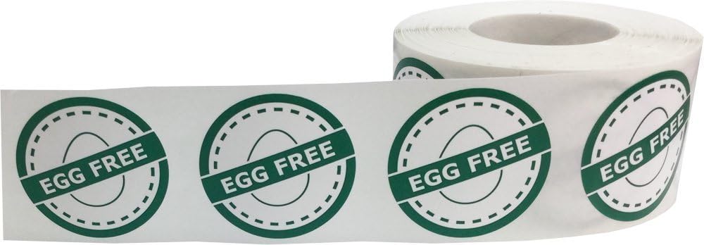 InStockLabels Gluten Free Food Rotation Labels, 1.25 Inch, 500 Stickers | Food safety allergy awareness labels for home meal prep, retail packaging, restaurants, food trucks and storage use