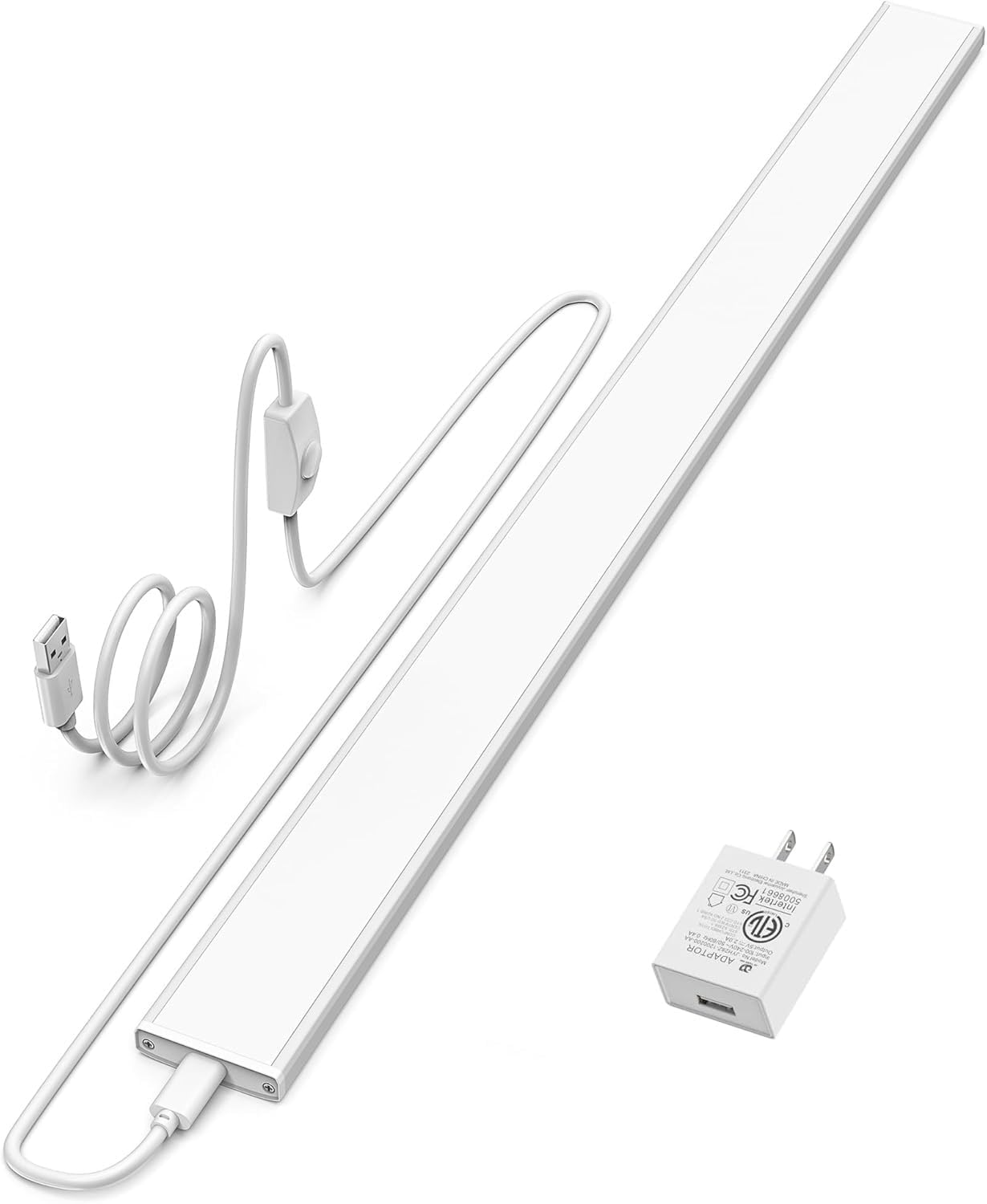 ASOKO Motion Sensor Dimmable Led Under Cabinet Light, 12" Cool White | ASOKO Motion Sensor Dimmable Led Under Cabinet Light, 12" Plug in Cool White 6000K Bar for Kitchen Counter Closet