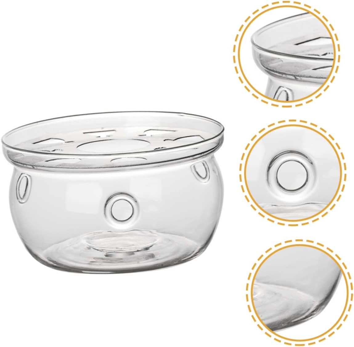 Alipis Insulated Base Tea Set Teapot Warmer Holder Stand for Borosilicate Tea Warmers