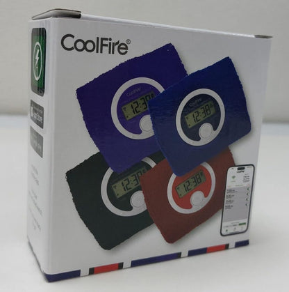 Coolfire Vibrating Alarm Clock Wristband, Silent Wake-Up Watch for Heavy Sleepers, Won’t Disturb Partner, Couples/Roommates, Deaf/Hearing Impaired, 4 Alarms, Bluetooth App, Rechargeable (Purple)