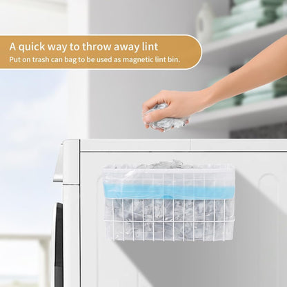 Moryimi Magnetic Dryer Ball Holder for Laundry Room Organization | Magnetic Lint Bin for Laundry Room, Iron Dryer Ball Container for Laundry Room Organization and Storage (No Balls)