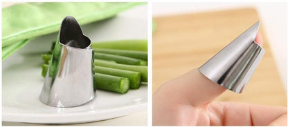 Stainless Steel Finger Guard Thumb Protector Peeler for Edamame Beans, Fava Nuts, Water Chestnuts – Easy-Grip Shell Remover Tool