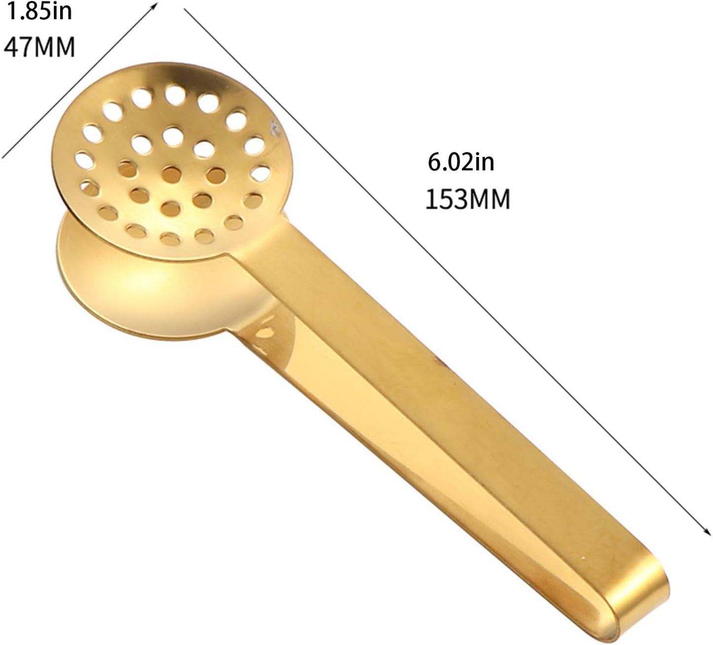 2Pieces Rusts Resistant Teas Bag Squeezer Clip Steel Teabag Strainer Tongs Gripper Tool for Home and Office Use Steel Teas Bag Dispenser