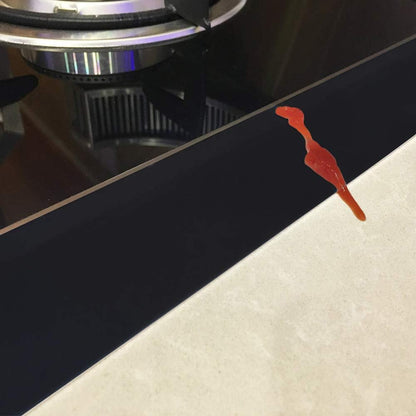 Silicone Kitchen Stove Counter Gap Cover Long & Wide Gap Filler (2 Pack) Seals Spills Between Counters, Stovetops, Washing Machines, Oven, Washer, Dryer - Heat-Resistant and Easy Clean (White)