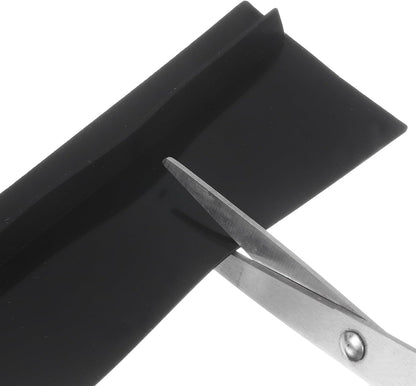 uxcell 1Pcs Kitchen Stove Counter Gap Cover 30"/762mm Silicone Can Be Cut to Any Size Long Kitchen Range Gap Filler for Keeps Stovetop Clean, Black