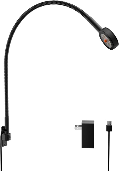 acegoo Wall Mounted Minimalist Bedside Reading Light, Wooden Headboard Mount Flexible Neck Book Light, Handy Lamp Head Switch, CRI 98+ 4000K LED, Powered by USB