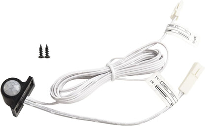 Adjustable DC 12V PIR Infrared Motion Sensor Switch for LED Light Strip, Auto On/Off with 30s Delay, White(White)