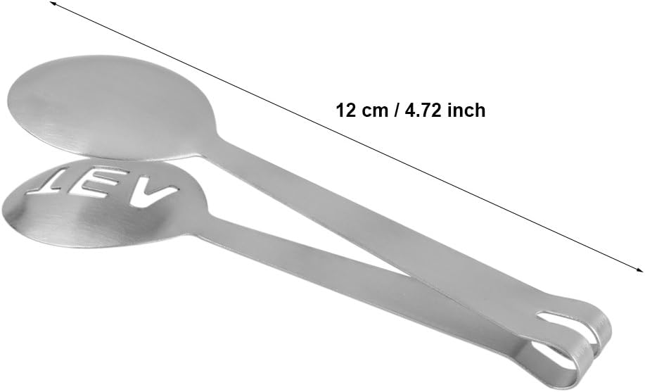 Fdit Tea Bag Squeezer, Stainless Steel Teabag Tongs, Tea Bag Holder Spoon Lemon Strainer Clip for Gripping Ice s, Loose Tea Loose Leaf
