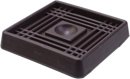 Semetall 1.5 Inch Rubber Caster Cups 8 Pack Black | Non Slip Furniture Coasters Floor Protectors for Bed Couch Table Chair
