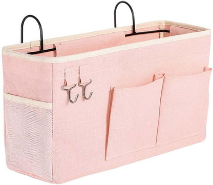 Bunk Bed Organizer, Bedside Caddy Hanging Bed Organizer Storage Bag With Pockets, for College Dorm Rooms Bed, Hospital Bed, Baby Bed Rails,Fishing Chair 14.2 * 4.5 * 7.7inch,Flower