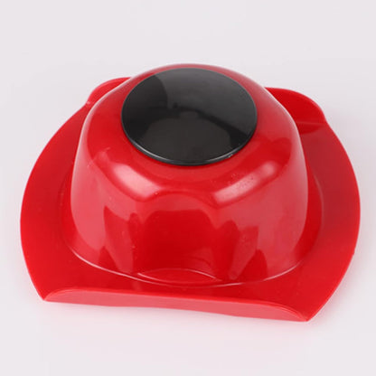 Cut-resistant Kitchen Finger Guard, Polymer Food Holder for Slicer Grater Mandoline, Bright Red, 10x11.5x5cm