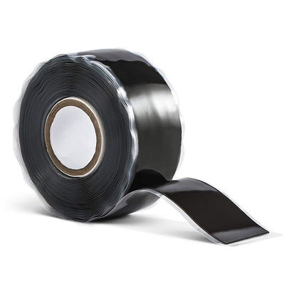 Self Fusing Silicone Tape 1''x16.4 FT Waterproof Self-Amalgamating Repair Tape for Plumbing, Hose, Pipeline & Electrical Cable Winding Emergency Leak Seal for Hot Cold Pipes (0.5mm Thickness)