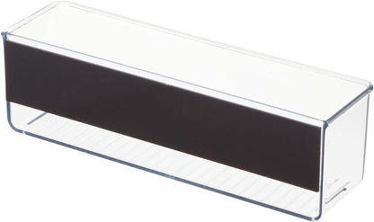 iDesign Magnetic Small Clear Plastic Organizer Bins | Laundry Room Storage
