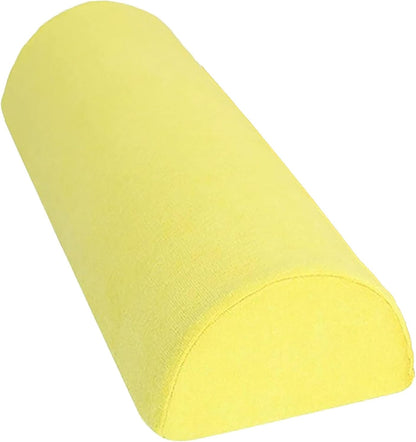 1/2 Pack Half Moon Bolster Pillow for Legs, Knees, Lower Back and Head | Lumbar Support Pillow for Bed, Sleeping | Semi Roll for Ankle and Foot Comfort - Machine Washable Cover(09,M:50x17x9cm)